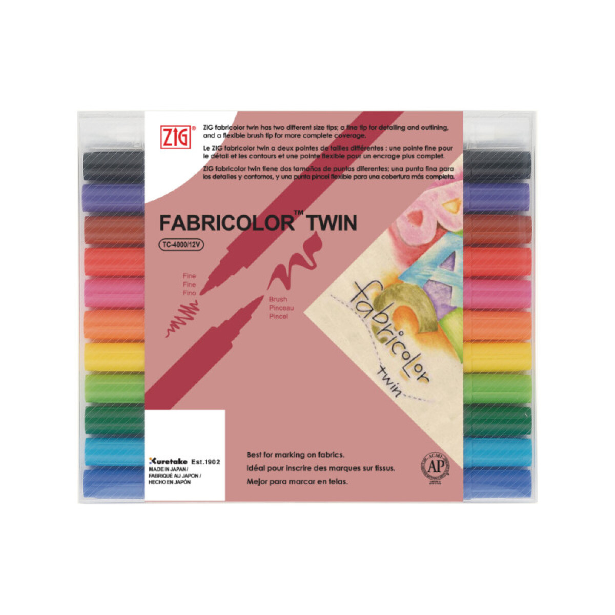 Marcadores Twin x 12 - ZIG 