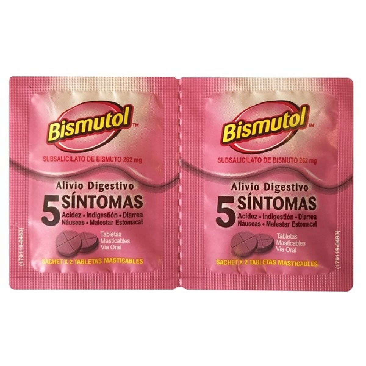 Bismutol Tabletas Masticables 4 Uds. 