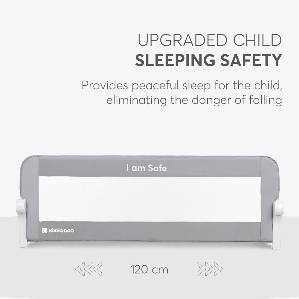 Baranda cama I AM SAFE KIKKABOO 120cms gris Baranda cama I AM SAFE KIKKABOO 120cms gris