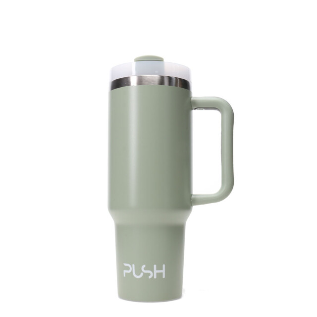 Botella Push Con Asa Verde