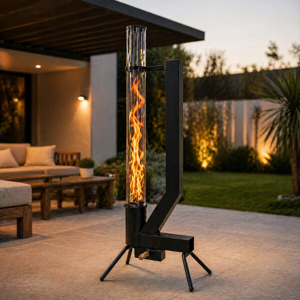 Estufa Calefactor Kassel De Pellets Ks-eep1 Exterior ESTUFA DE PELLETS EXTERIOR KS-EEP1