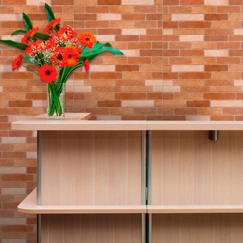 Ceramica Imitacion Ladrillo 32X56Cm Pared interior GAMAS DE TERRACOTA