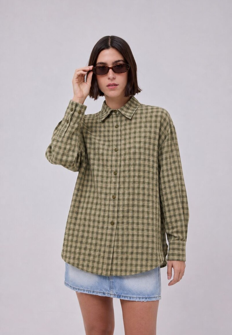 Camisa Cuadros Verde