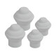 Barrote cortina doble de metal 2 Metros + 2 Soportes BLANCO