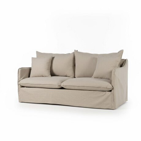 Sofá Snow con Funda - Tela Rústica - 2,5 cuerpos TD5263-1636 (Capuccino)