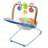 Silla Mecedora Bouncer Bebé + Mochila Maternal Impermeable Variante Color Celeste Azul