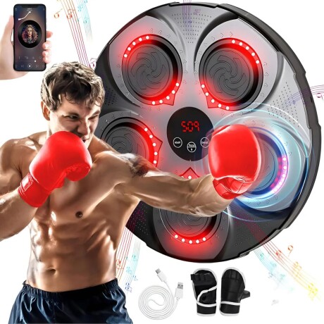 Máquina de boxeo con guantes c/ luz y sonido 5 Golpes BT Máquina de boxeo con guantes c/ luz y sonido 5 Golpes BT