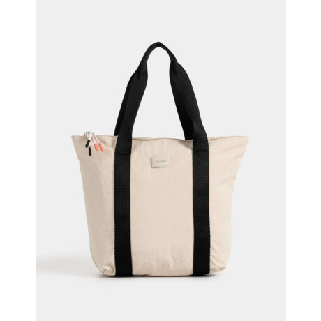 Cartera Shopper Deportiva Marron Beige