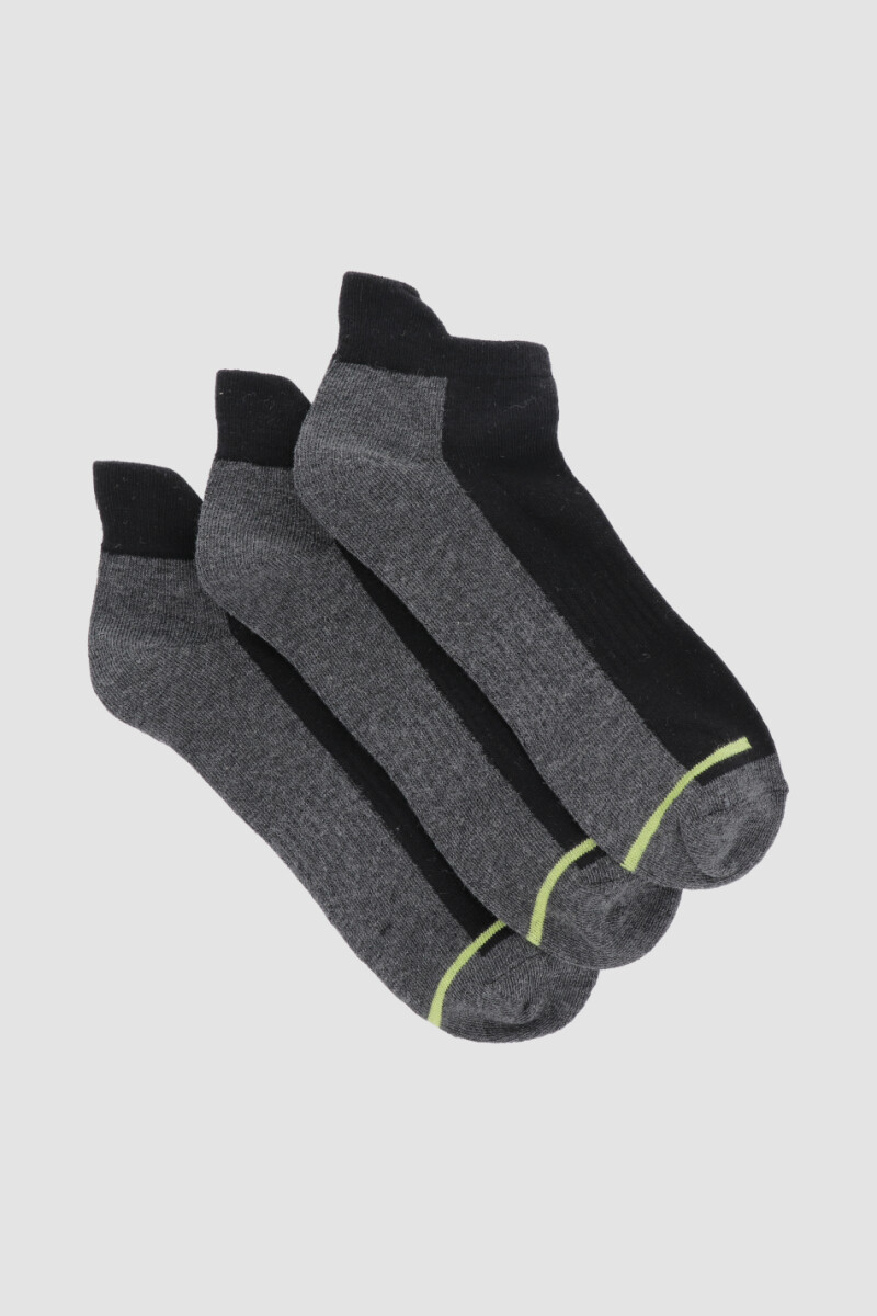Pack x3 medias cortas con diseño deportivo Variante 3