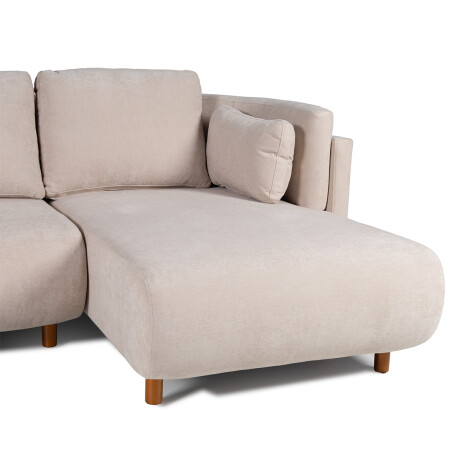 Rinconera Bangkok - Tela Microfibra - Chaise derecho 12072 (Beige)