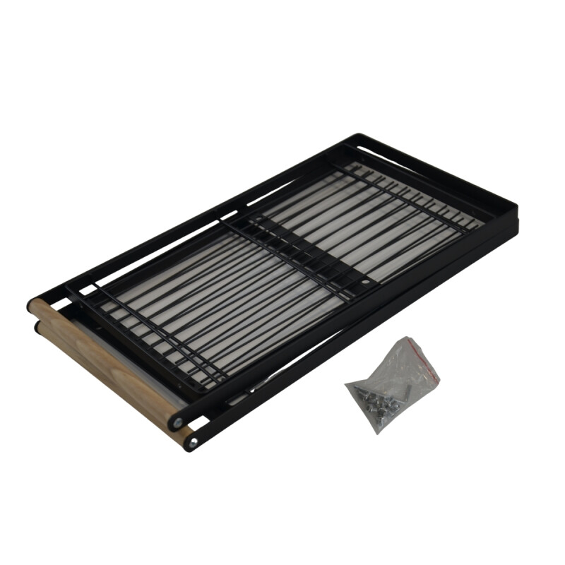 Estante organizador 2 niveles 33x21x37cm NEGRO