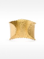 Pulsera Ancha Abierta dorado