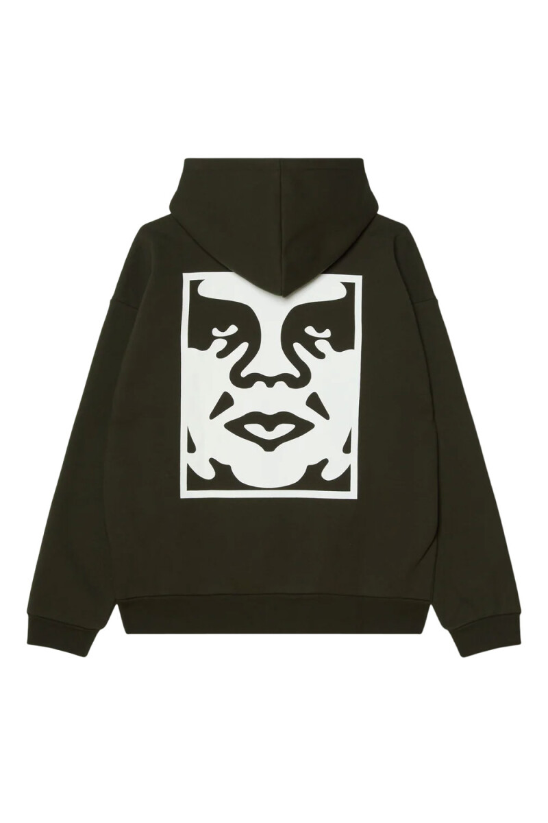 BOLD ICON EXTRA HEAVY HOOD Negro