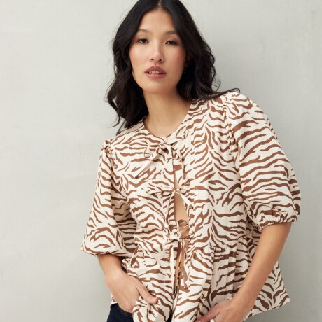 BLUSA WYNN PRINTED Almendra