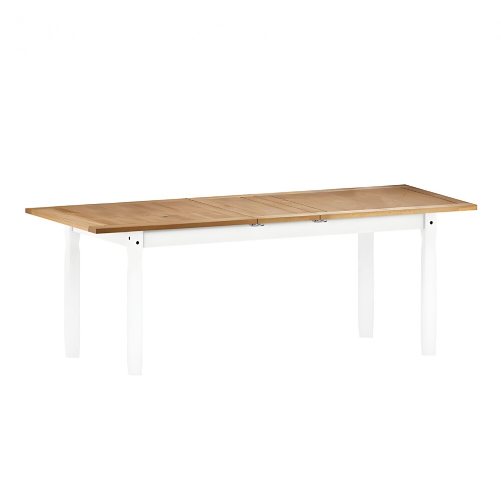Juego de comedor Extensible 6 Sillas Mad Maciza 160 a 200 cm Blanco