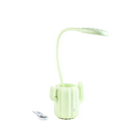 Lámpara Veladora Led Flexible Cactus Verde