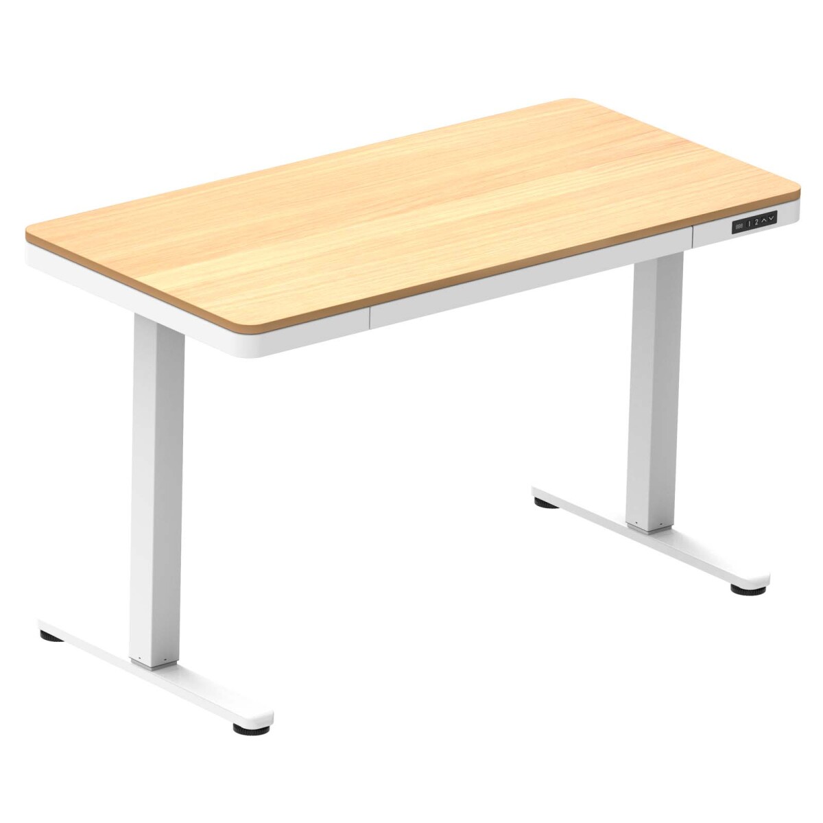 ESCRITORIO REGULABLE - METAL-Y-MDF MARRON ASCEND 