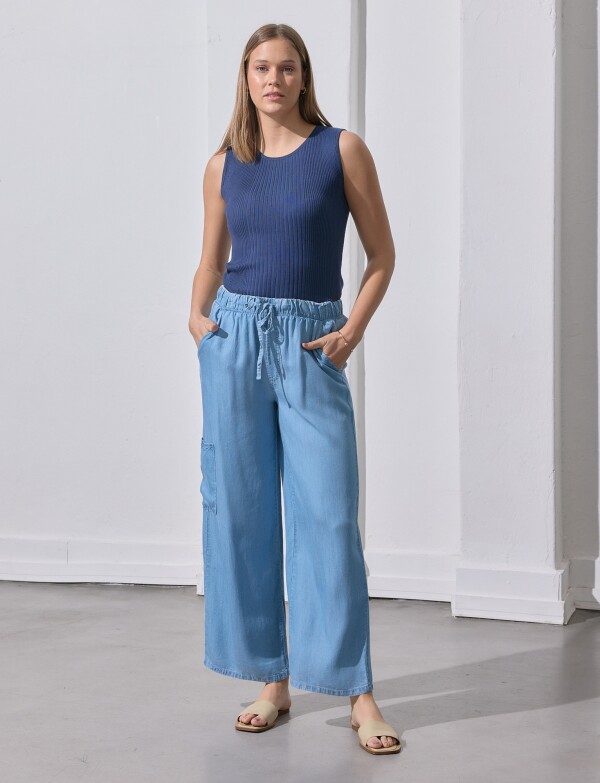 Pantalon Lyocell Cargo JEAN CLARO