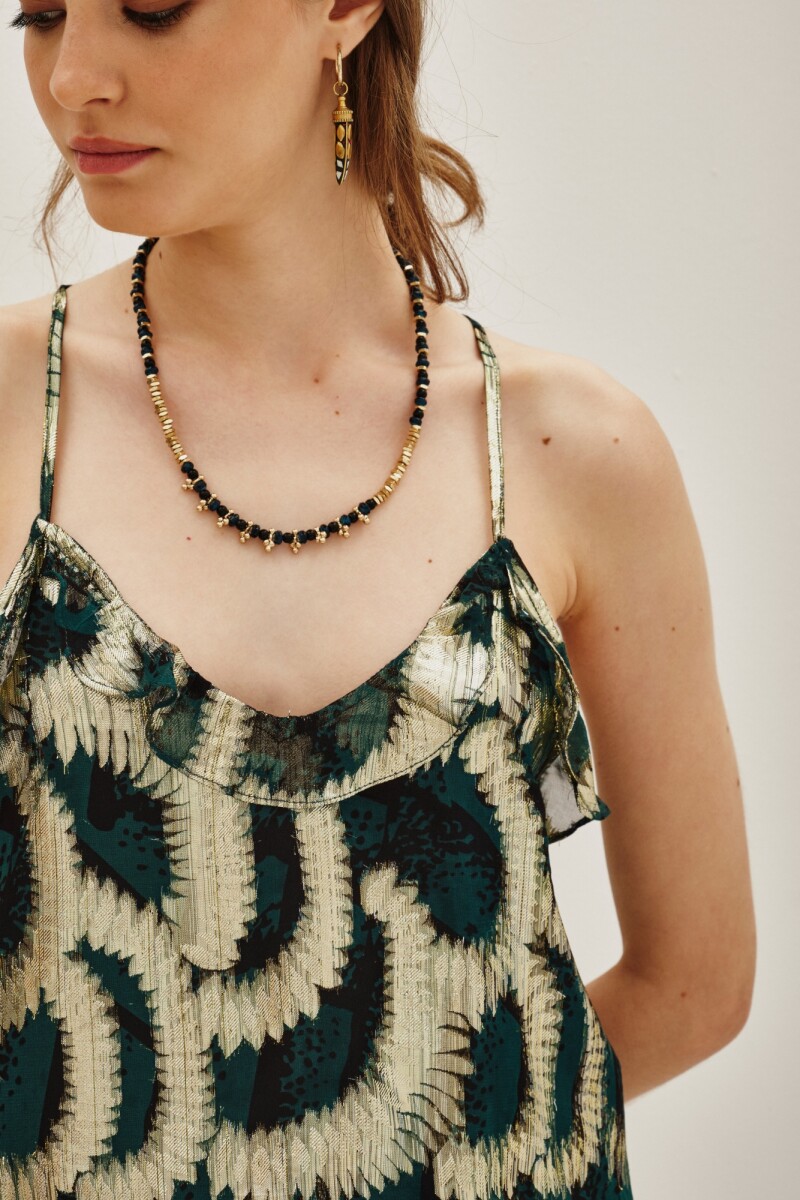 Top Frills Wild Lurex Verde