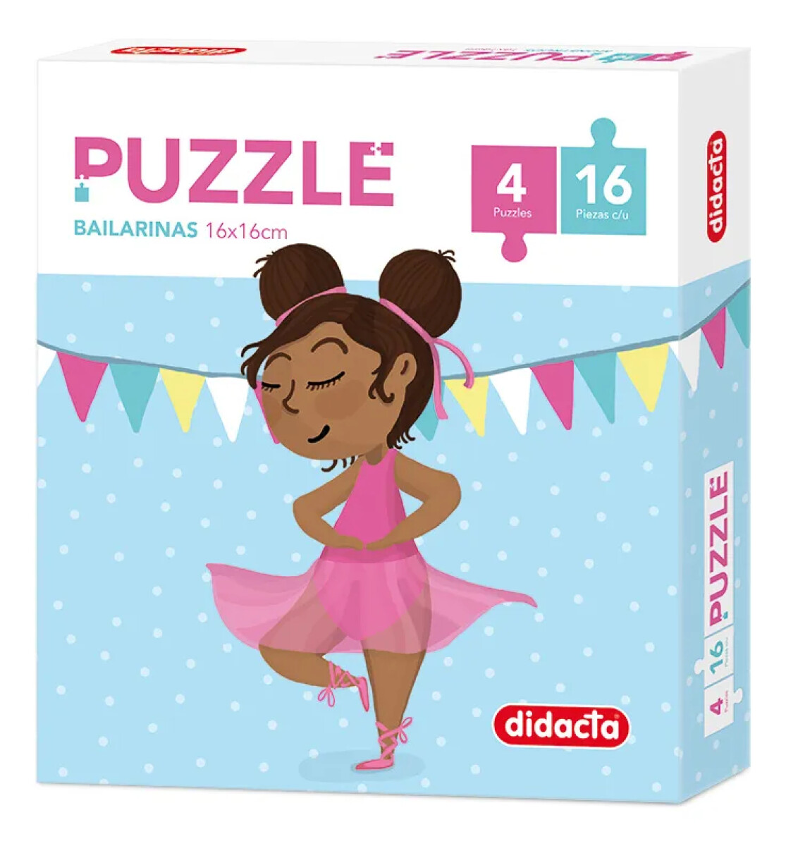 Puzzle Infantil Bailarina 4x16 Piezas Didacta 