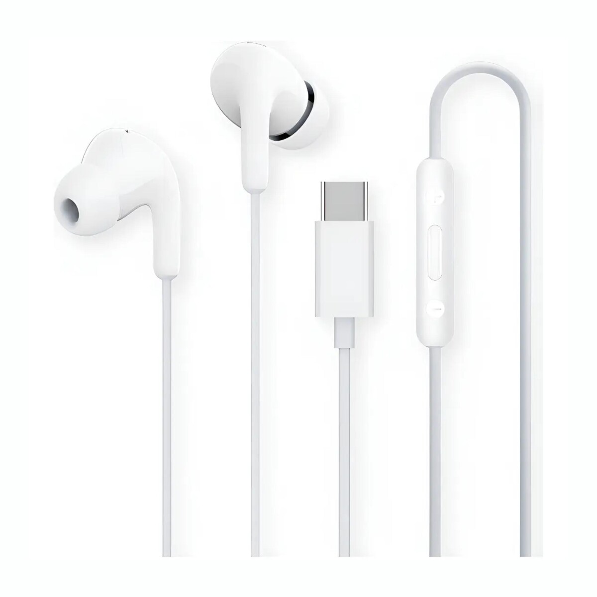 Auriculares Cableados XIAOMI Conexión Tipo C Con Micrófono - White 