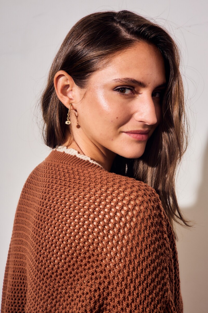 Cardigan Texturado Chocolate