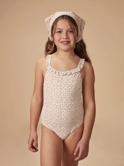 Fular Con Estampado Animal Coral Claro