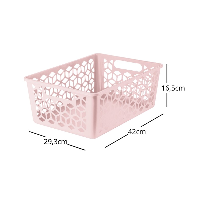 Cesto organizador G 15L ROSA