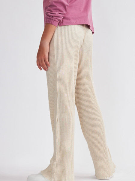 Legging rib oxford Beige Melange
