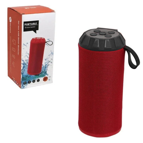 Parlante Inalámbrico Portable Recargable Bluetooth Radio FM Rojo