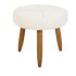 KIT 2 POLTRONA + PUFF HAVANA BEIGE ROBLES Kit 2 Poltrona + Puff Havana Beige Robles