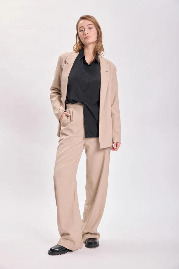 Pantalón de vestir ancho Visón