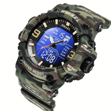 Reloj táctico multifuncional SL8049 SMAEL Verde