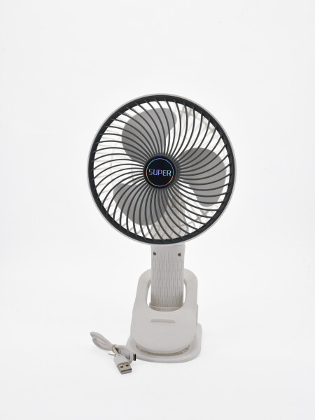 VENTILADOR DE ESCRITORIO 3 NIVELES BLANCO.