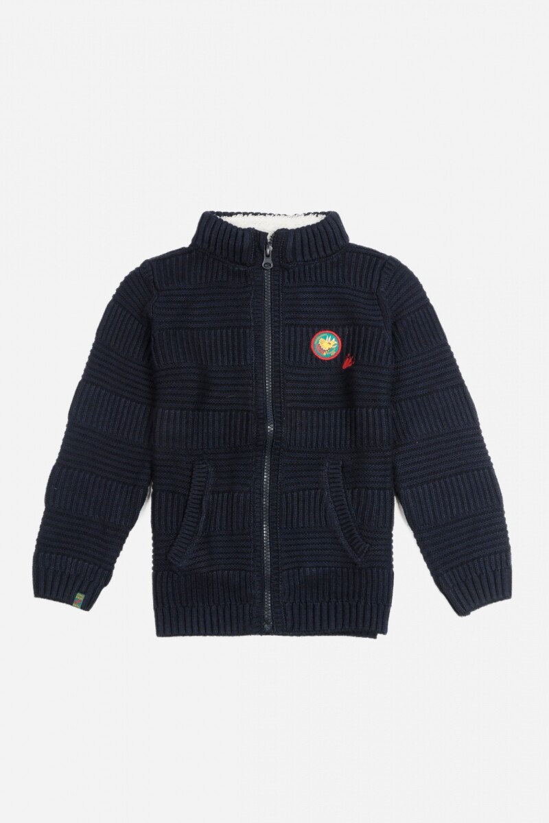 Campera tejida - Niño AZUL MARINO