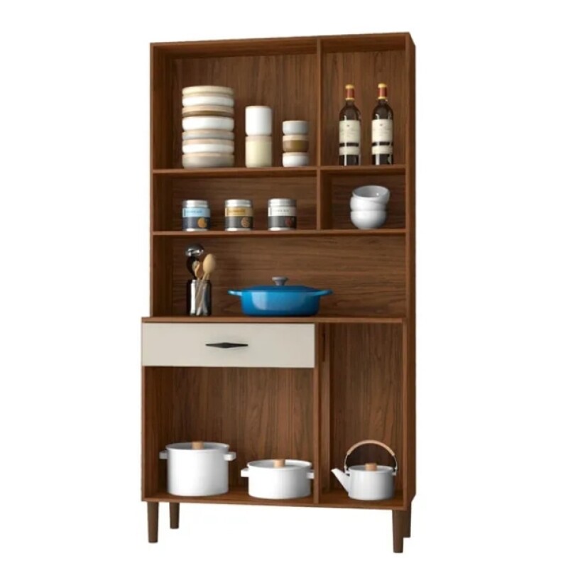Kit Cocina Golden 6p Nogueira-off White 8907 Kit Cocina Golden 6p Nogueira-off White 8907