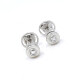 Caravanas En Oro 18K Blanco Y Brillantes Caravanas En Oro 18K Blanco Y Brillantes