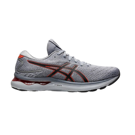 ASICS GEL NIMBUS 24 Grey & Red