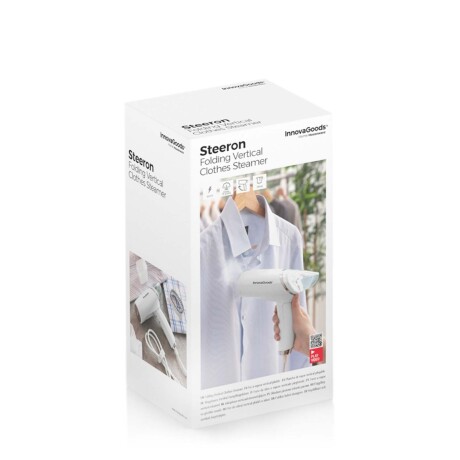 PLANCHA VAPOR VERTICAL PLEGA 1000W BLANCO INNOVAGOODS
