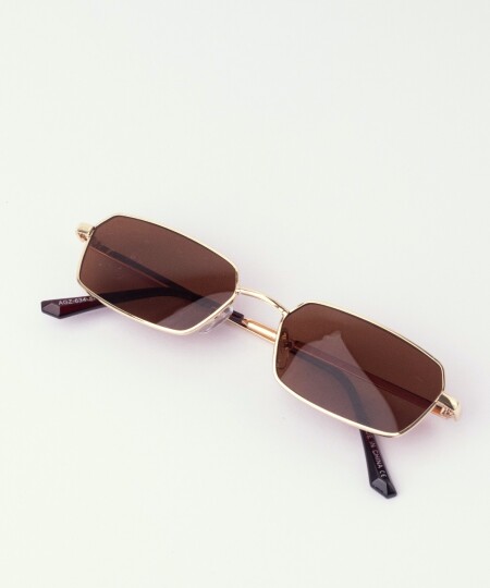 SUNNIES METAL SEMI SQUARE BROWN