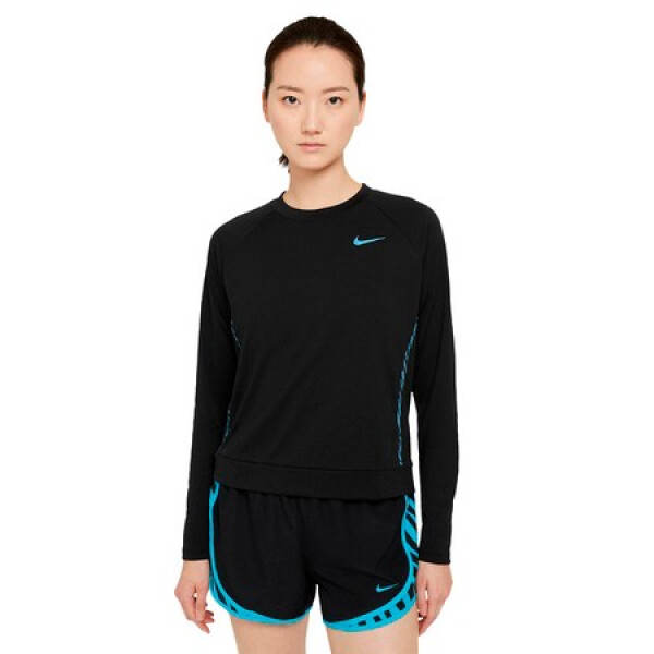 Running - Nike - W NK ICON CLSH TOP MID BLACK/(CHLORINE BLUE) de Mujer - DB4628-010 Negro