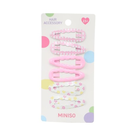 Clips de cabello rosa