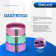 Set X3 Bandas Elasticas De Resistencia Bosco + Bolso Blanco