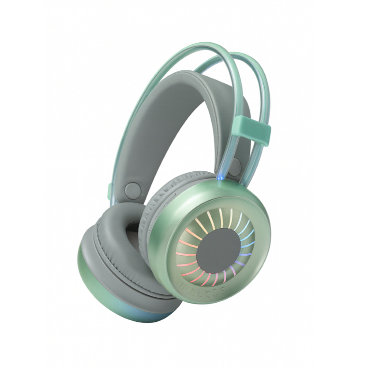 Auriculares Pg900 Bluetooth Luces Led Universo Binario - VERDE 