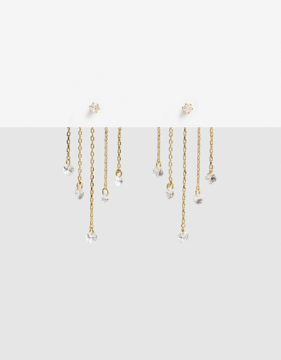 Aros Colgantes Cubic Zirconia 