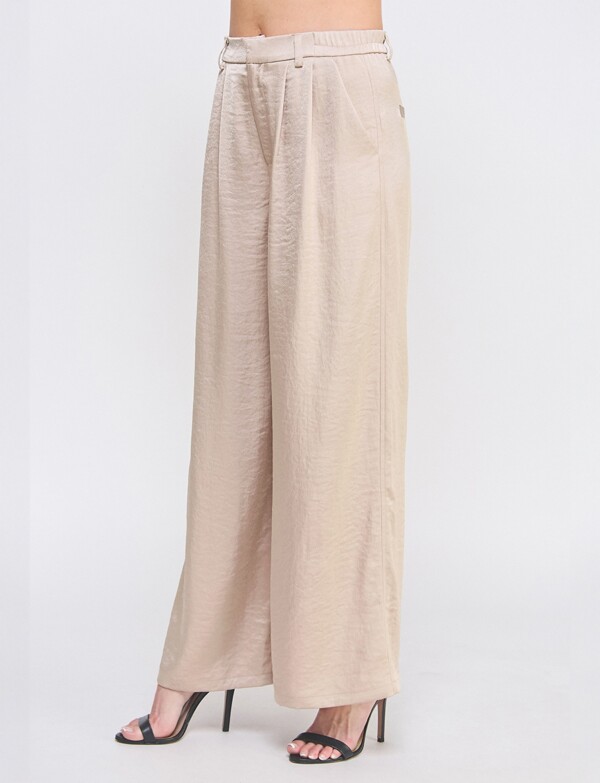 Pantalon Satinado BEIGE