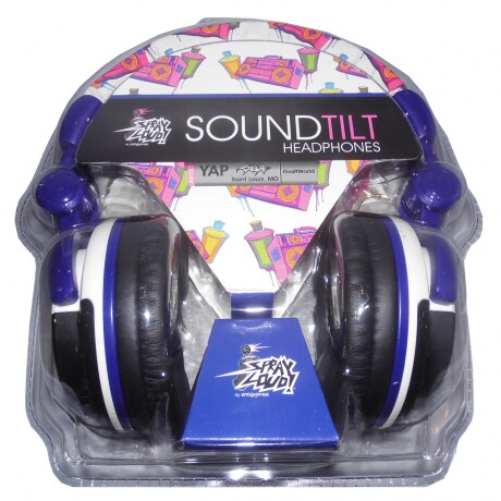 Sprayloud - Auriculares Soundtilt SL1024B - Gran Confort y Aislacion de Sonido. Color: Blanco/purpur 001