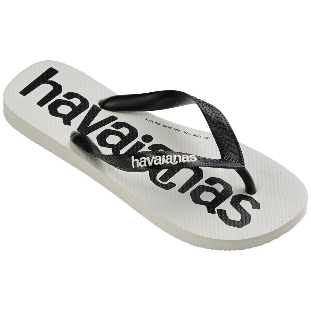 Sandalias Havaianas Top Logomania 2 Hombre Blanco/Negro/Blanco