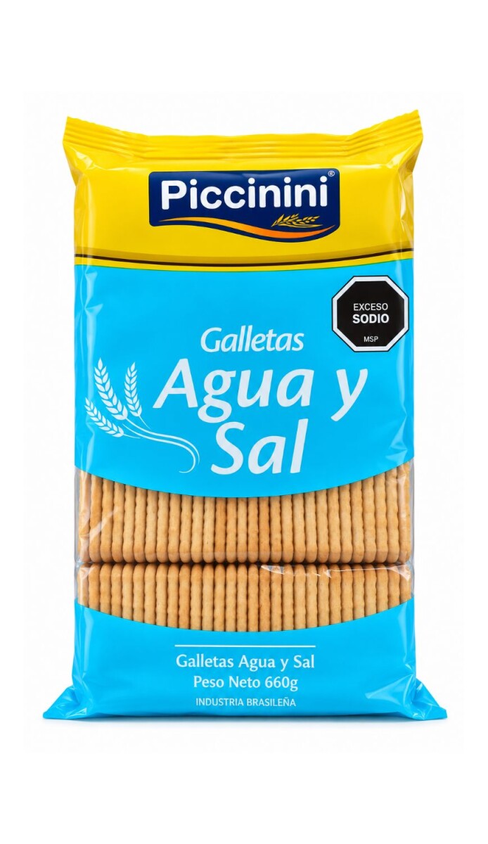 GALLETITA AGUA Y SAL PICCININII 660GRS (4TUBOS) 