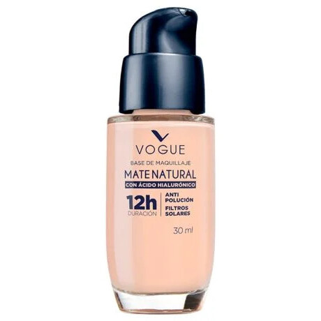 Base Vogue Mate Natural con Ácido Hialurónico 12h Duración Natural Base Vogue Mate Natural con Ácido Hialurónico 12h Duración Natural